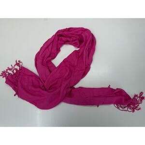 Apt. 9 Womens Scarf Pink Large Fringe